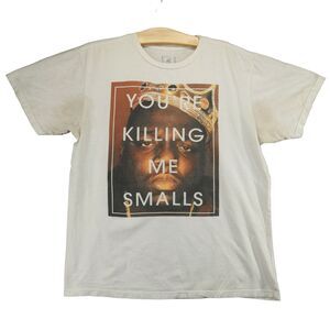 Brooklyn Mint Biggie Smalls T Shirt Mens Size L White Rapper Graphic